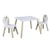 Image de Table Et 2 Chaises - Home Deco Kids - Lily - Licorne - Multicolore