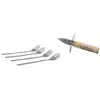 Image de Coffret Huîtres - Cook Concept - Couteau Et Fourchettes - Marron Et Argent