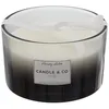 Image de Bougie - Home Deco Factory - Harmony - Parfumée - 3 Mèches - Noire