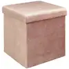 Image de Pouf Coffre Pliable En Velours Design Giulia