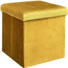 Image de Pouf Coffre Pliable En Velours Design Giulia