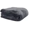 Image de Plaid - Home Deco Factory - Nid Abeille - Sherpa - Gris - 180 X 220 Cm