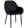 Image de Fauteuil giulia noir home deco factory HD6830