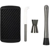 Image de Coffret À Mojitos - Cook Concept - 4 Accessoires - Noir Et Argent