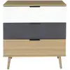 Image de Commode 3 Tiroirs Modèle Sven - H. 80 Cm. - Bois