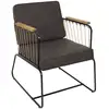 Image de Fauteuil - Home Deco Factory - Benson - Tissu - Marron