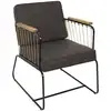Image de Fauteuil - home deco factory - benson - tissu - marron