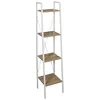 Image de Etagère À 4 Planches En Bois Et Métal - L. 34 X H. 148 Cm. - Blanc