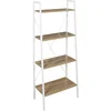 Image de Etagère Large À 4 Planches En Bois Et Métal - L. 60 X H. 148 Cm. - Blanc