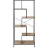 Image de Etagère Edison - H. 180 Cm - Noir Et Bois
