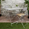Image de Table - Home Deco Factory - Palerme - Pliable - Gris - H71 X L110 X P70 Cm