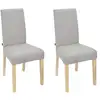 Image de Chaise - home deco factory - lena - élégante - gris clair
