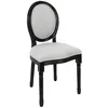 Image de Chaise - Home Deco Factory - Eleonor - Tissu - Noir Et Gris