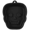 Image de Moule En Silicone "tête De Mort" 24cm Noir