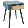 Image de Table De Chevet - Home Deco Factory - 1 Tiroir - Bois - Bleu