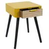 Image de Table De Chevet - Home Deco Factory - 1 Tiroir - Bois - Jaune