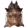 Image de Tapis - home deco factory - imitation peau de vache - marron