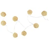 Image de Guirlande Lumineuse 8 Led "boule Rotin" 156cm Naturel