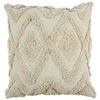 Image de Coussin - Home Deco Factory - Ethnique - Relief Losange - Beige