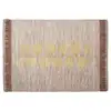 Image de Tapis - home deco factory - imprimé doré - rose et or