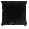 Image de Coussin - Home Deco Factory - Opulence - Imitation Fourrure - Noir
