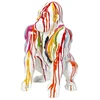 Image de Statuette - Home Deco Factory - Gorille Blanc Rainbow - Décoration - Multicolore