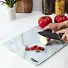 Image de Planche à Découper - COOK CONCEPT - Verre - Effet Marbre - Noir et Blanc