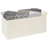 Image de Coffre Banc Pliable - Home Deco Factory - Patchwork - Multicolore