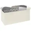 Image de Banc coffre pliable patchwork gris