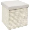 Image de Coffre - Home Deco Factory - Pliable - Tressé - Gris Et Marron