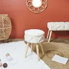Image de Tabouret - Home Deco Factory - Mirage - Pratique - Léger - Blanc Et Marron