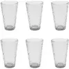 Image de Lot De 6 Verres À Eau "martelé" 34cl Gris Irisé