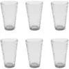Image de Lot de 6 Verres à Eau Martelé 34cl Gris Irisé