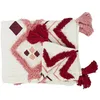 Image de Plaid - Home Deco Factory - Tufte - Ethnique - Rose - 130 X 150 Cm
