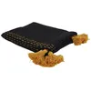 Image de Jeté de Canapé Coton Pompons 130x150cm Noir