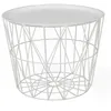 Image de Table dAppoint Design Filaire 52cm Blanc