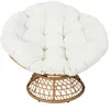 Image de Fauteuil - Home Deco Factory - Cancun - Tressé - Marron Et Beige