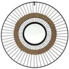 Image de Miroir - Home Deco Factory - Filaire - Jonc - Noir Et Beige