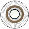Image de Miroir Mural Design Filaire 60cm Noir & Naturel