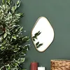 Image de Miroir - HOME DECO FACTORY - Deco Losange - Contour Doré - Or