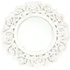 Image de Miroir - Home Deco Factory - Charme - Sculpté - Blanc