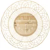 Image de Horloge - Home Deco Factory - Rotin - Beige Et Blanc