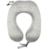 Image de Coussin de Voyage - JET LAG - Mémoire de Forme - Déhoussable - Gris