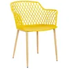 Image de Lot De 4 Fauteuils - Home Deco Factory - Malaga - Moderne - Jaune