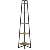 Image de Étagère - Home Deco Factory - 5 Niveaux - Bois Et Métal - Marron Et Noir