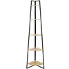 Image de Etagere - home deco factory - 5 niveaux - bois et métal - marron et noir