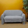 Image de Jeté de Canapé - HOME DECO FACTORY - Gris - Doux - Confortable