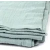 Image de Plaid - Home Deco Factory - Gaze De Coton - Vert Givré - 120 X 150 Cm