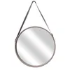 Image de Miroir - Home Deco Factory - Rond - Avec Anse - Beige