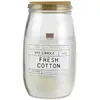 Image de Bougie - Home Deco Factory - Parfumée - Mèche En Bois - Blanc Et Gris